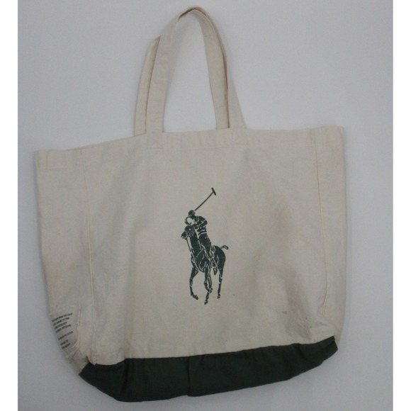 Polo Ralph Lauren Handbags - Polo Ralph Lauren Organic Cotton Big Pony Philanthropy Tote Bag 100%cotton